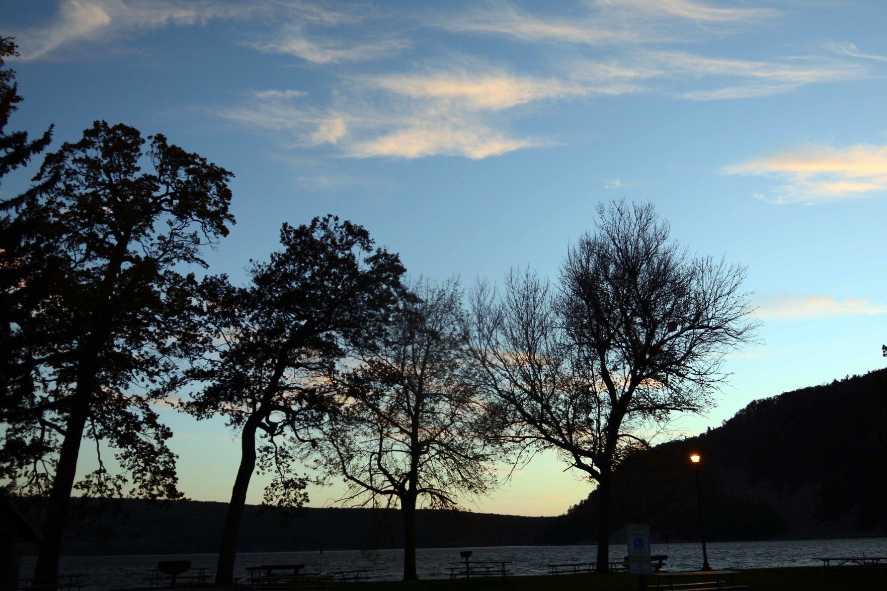 Devil's Lake shows autumn colors, Oct. 18